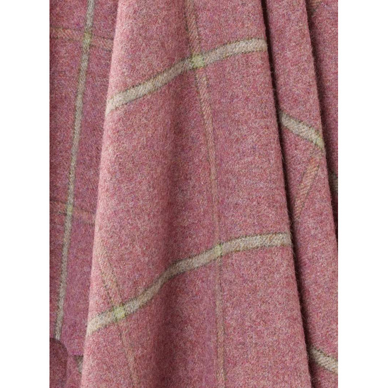 Jeté en laine Shetland, Géométrique mauve