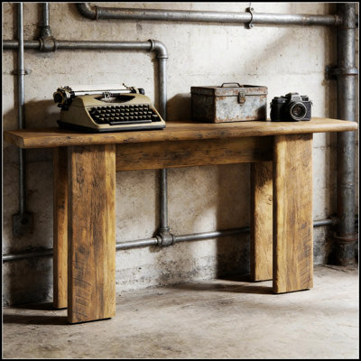 Rustic Style Couch Table, Console Table With Storage, Hallway Stand For Modern And Traditional Interiors