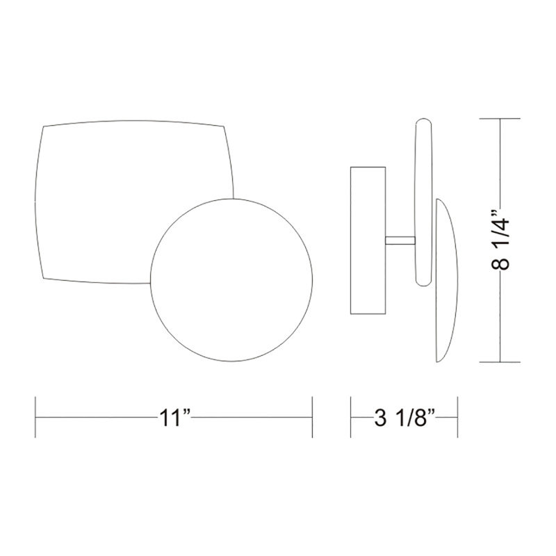 Plafonnier encastré 2 lumières Afef, blanc