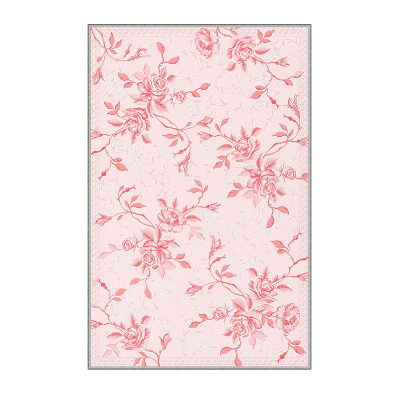 Stylish Hall Carpet (3.3 x 6.6 ft), 1% Polyester, .3 in Pile Height | Antibacterial, PVC Non-Slip Underside | 3D Digital Printing, Machine Washable | Perfect for Entryways & Living Spaces, Durable & Easy Care