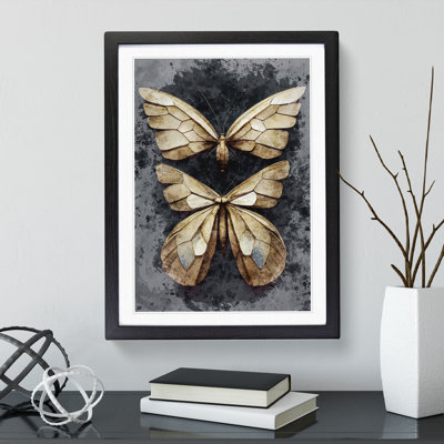 Watercolour Butterflies No.3 - Single Picture Frame Print