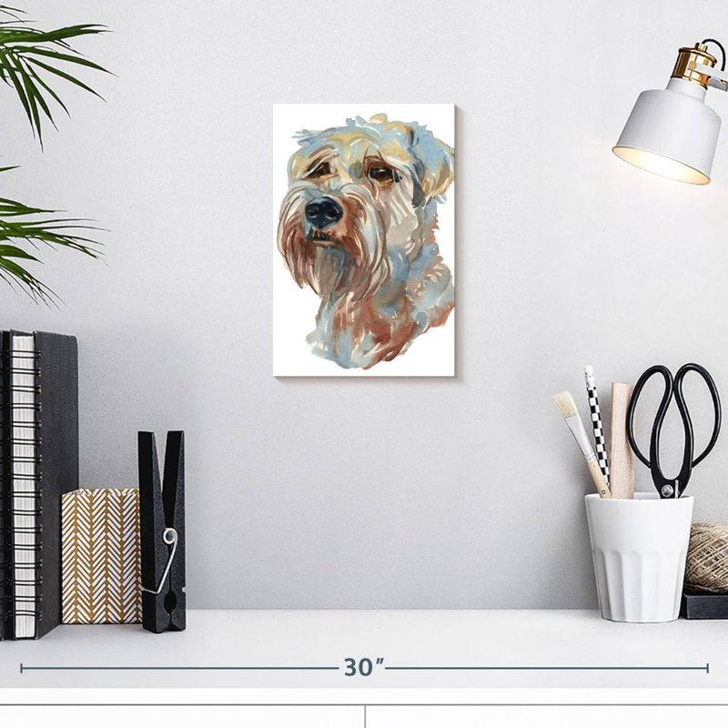 Brampt Wheaten Terrier, 12" H x 8" W