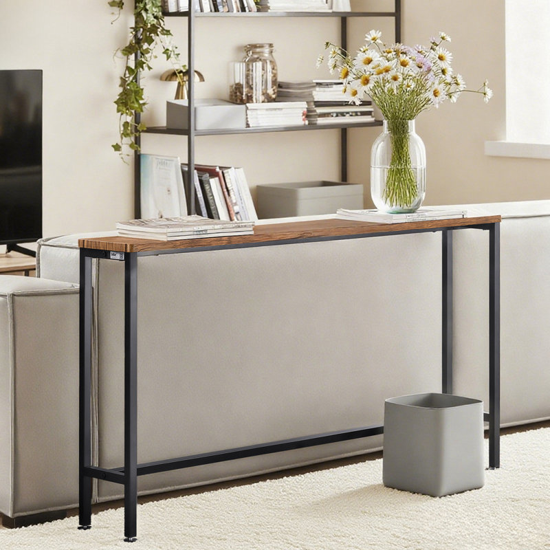 Abingt 120cm Console Table, Brown, 80cm H x 120cm W x 20cm D, Black
