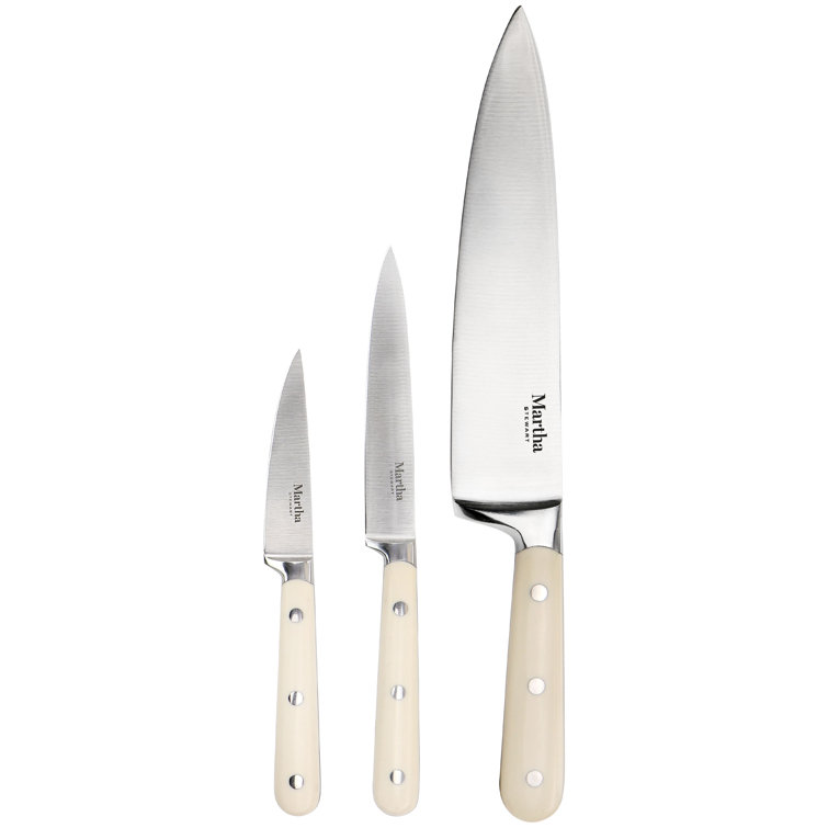 Martha Stewart Stainless Steel 9 Piece Knife Set w/Block Pastels