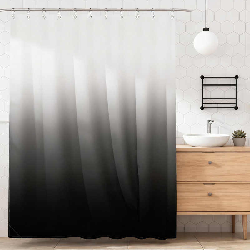 Ensemble de rideau de douche de qualité supérieure avec crochets en métal, décoration de salle de bain en tissu lavable avec protection résistante à l'eau pour un style campagnard rustique