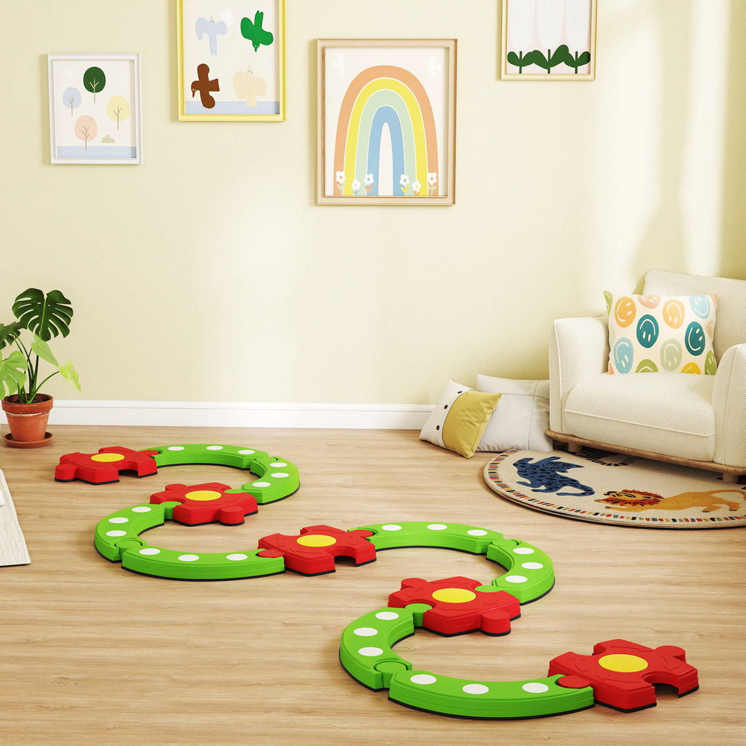 AIYAPLAY Kids Stepping Stones Balance Beam - Green - Sensory Toy - Image 5