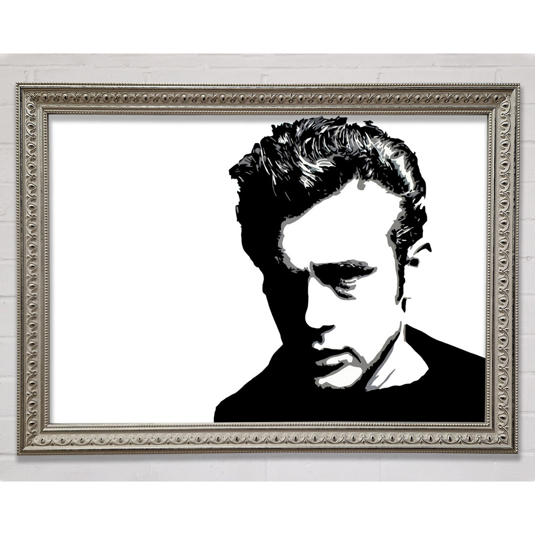 James Dean Pop Art - Einzelner Bilderrahmen Druck