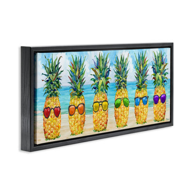 "Rainbow Beach Pineapples", art mural encadré par Paul Brent