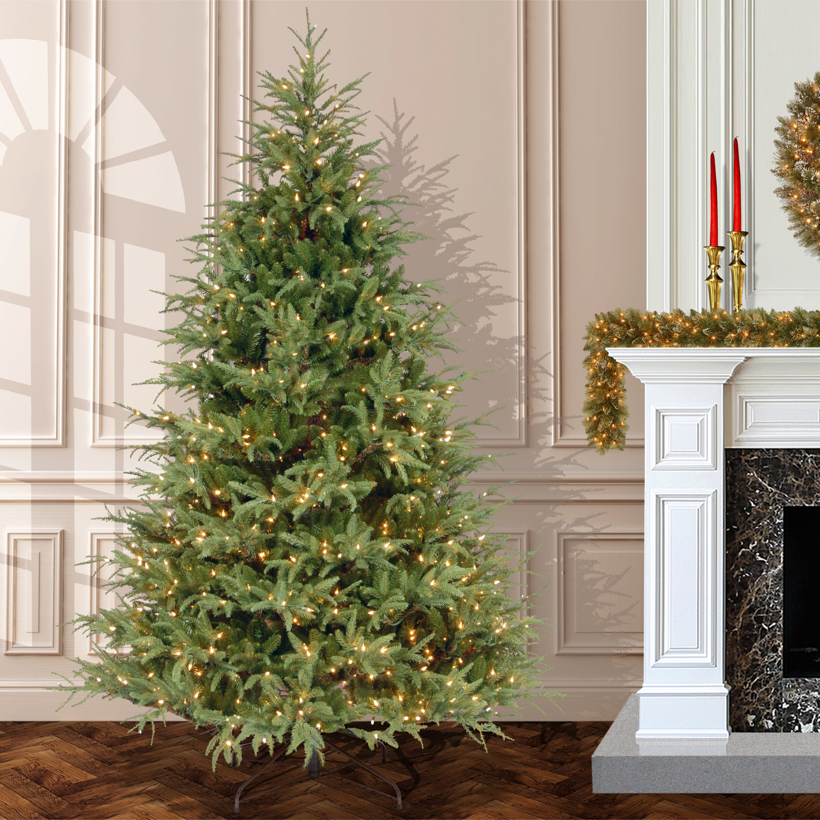 Frasier Grande Tree with Clear Lights, 7.5'