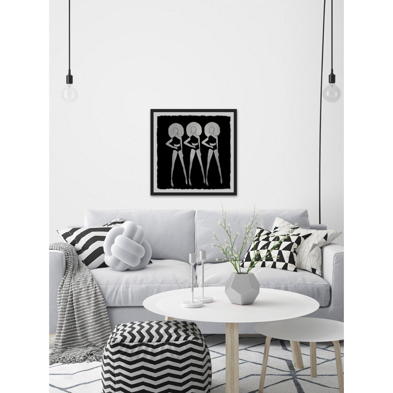 Black Summer - Picture Frame Print, 32" H x 32" W x 1.5" D