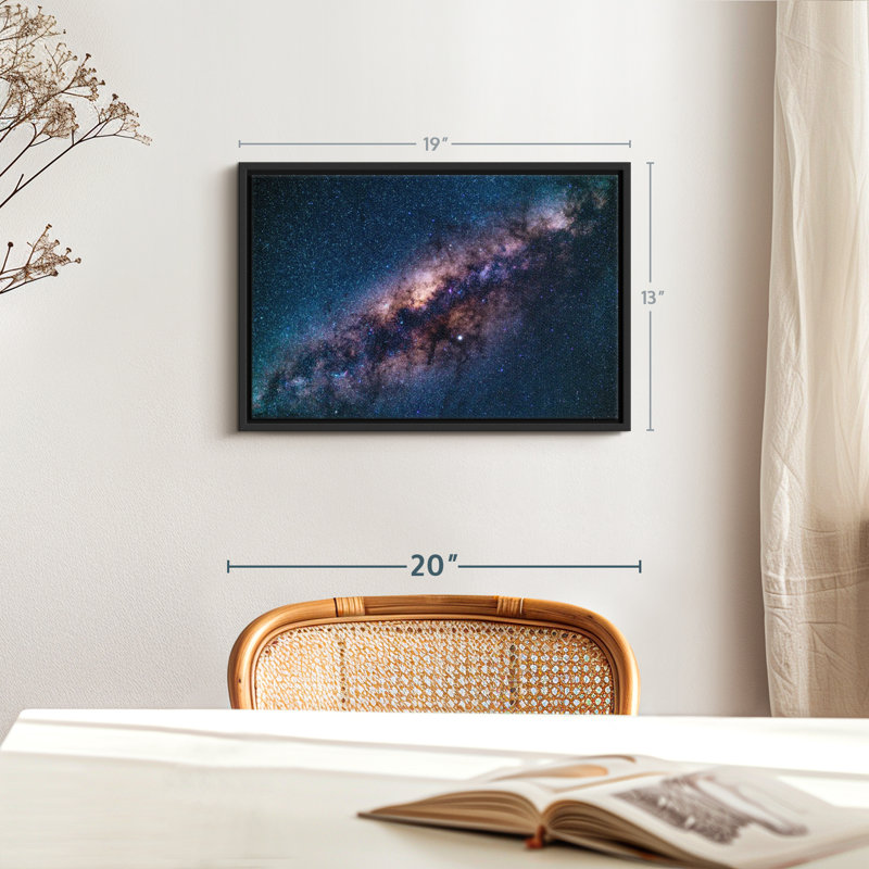 «Stars In Milky Way», reproduction sur toile, H 13 po x l 19 po