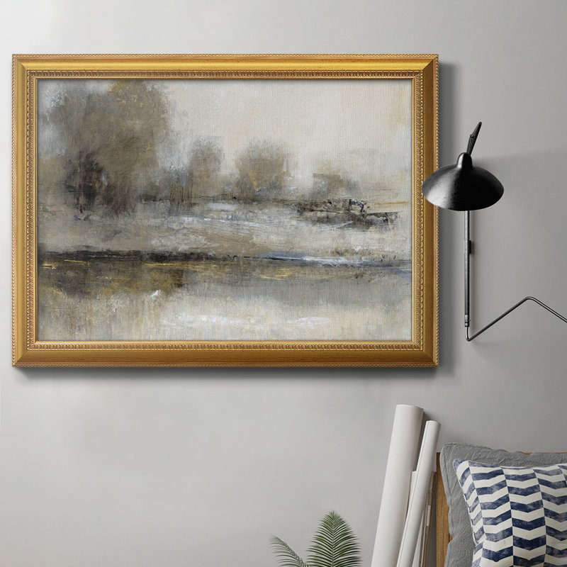 Toile encadrée de qualité supérieure Gilt Landscape II - prête à être accrochée