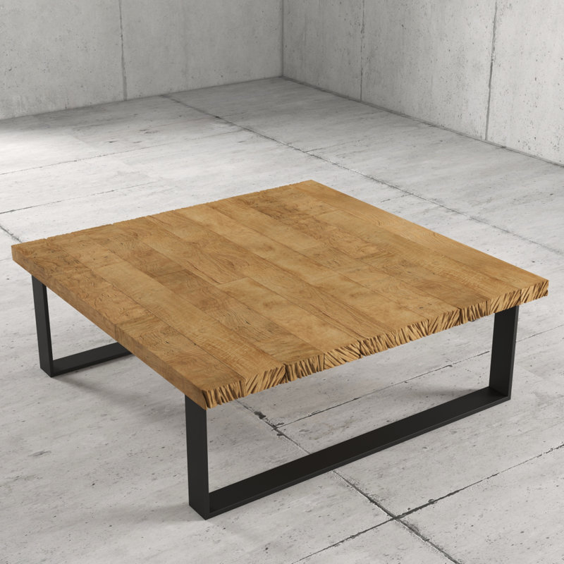 Beckner Solid Wood Top Coffee Table