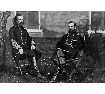 Major General Custer General Pleasanton  Photograph Print