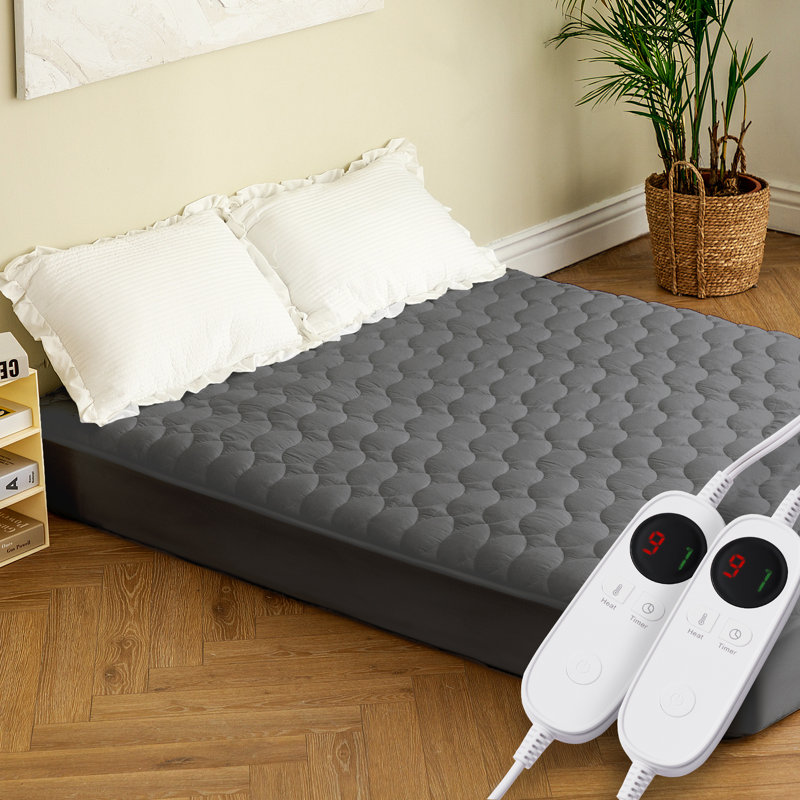 Protège-matelas chauffant Aladino, Grand, gris