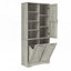Armoire de rangement pour salle de bain avec portes et tiroirs-1168959470