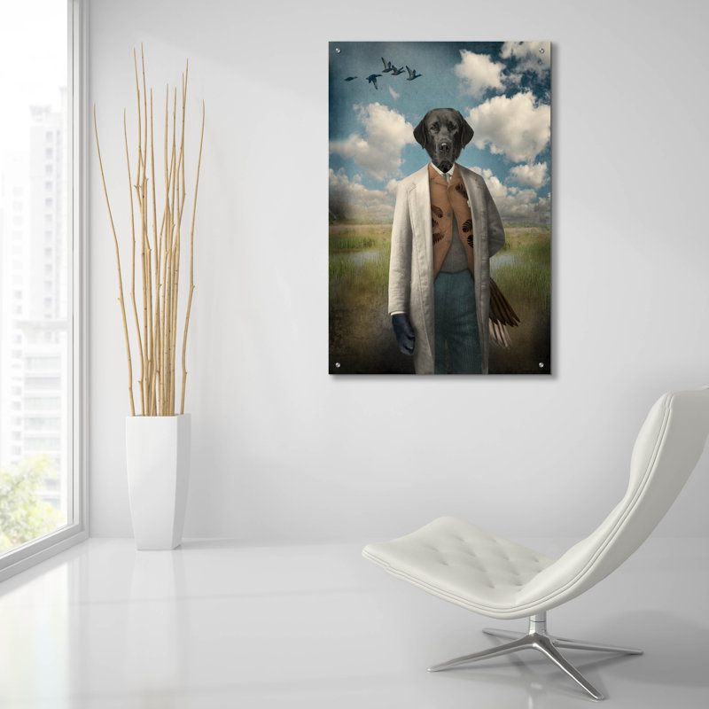  «Labrador Retriever» par John Hovenstine, art mural en verre acrylique, 24 po x 36 po, H 36 po x l 24 po