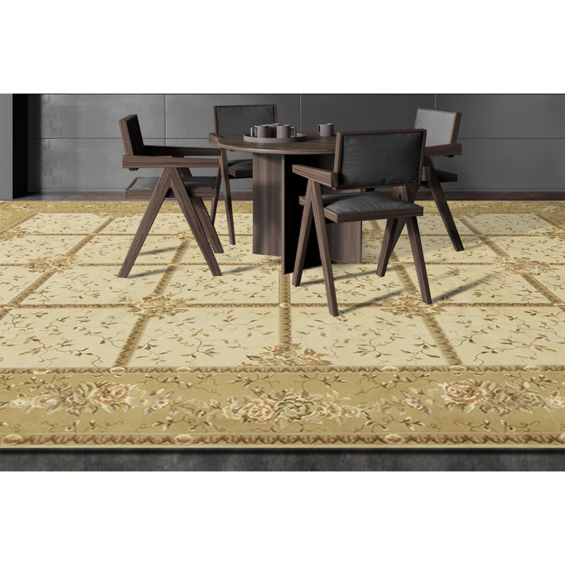 Handmade Silk and Wool Area Rug