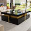 Modern Square Storage Coffee Table With 4 Drawers-1012487092