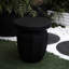 Table d'appoint décorative pour patio, H 20,3 po, faux moderne, table à bagage résistante aux intempéries - pour l'entrée et l'extérieur