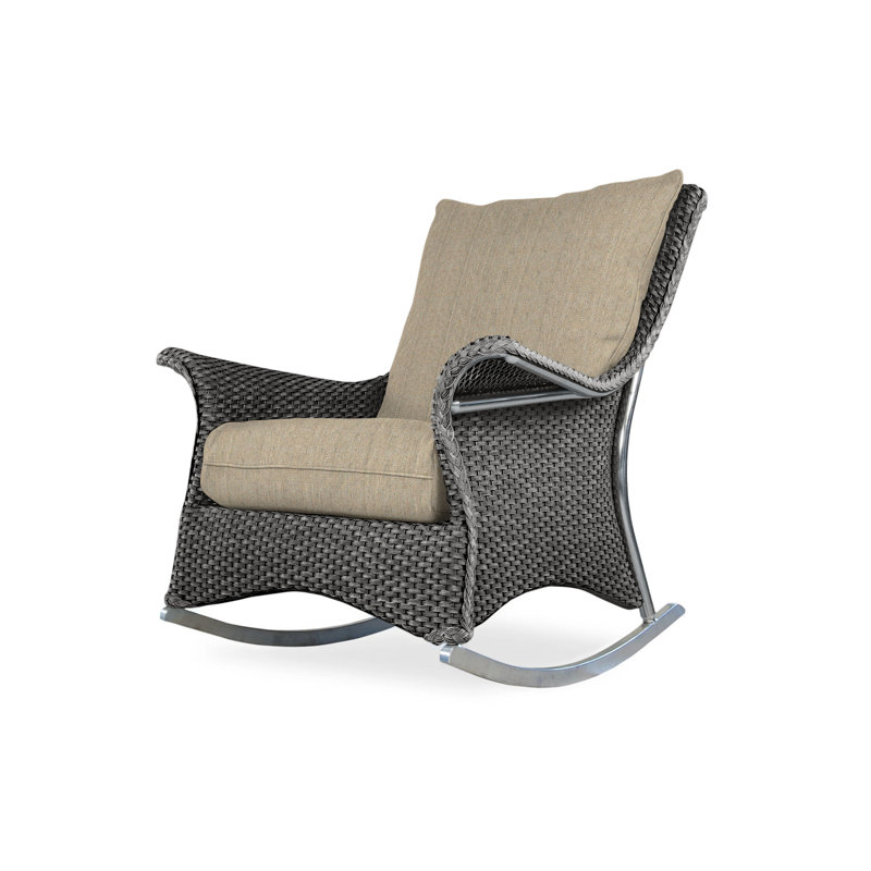 Mandalay Outdoor Chair, Bamboo Bay Sky, Hickory