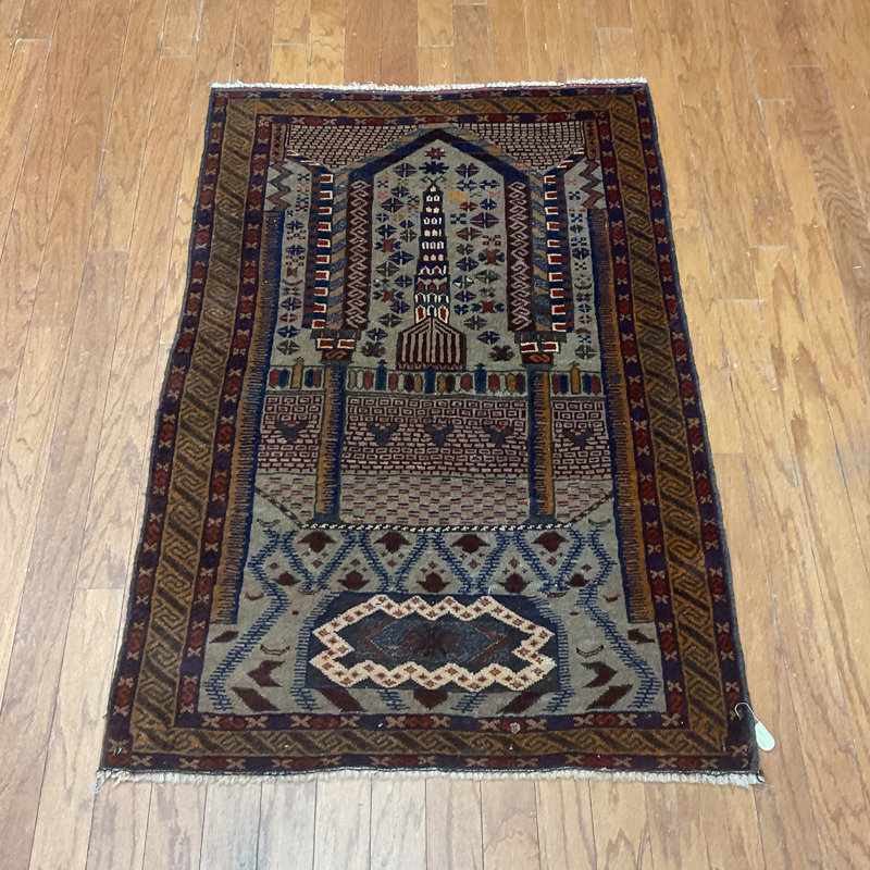 Tapis en laine Balouchi fait à la main