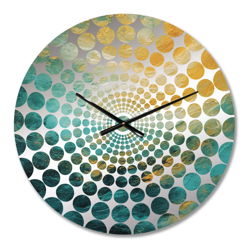 Saadiq - Horloge murale peinture abstraite, Petit