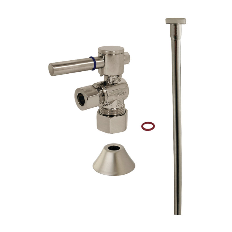 Ensemble de garniture de toilette Kingston, Nickel brossé