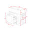 Meuble-lavabo avec lavabo en céramique, tiroir à fermeture en douceur, tablettes réglables et porte-papier hygiénique-1279802995