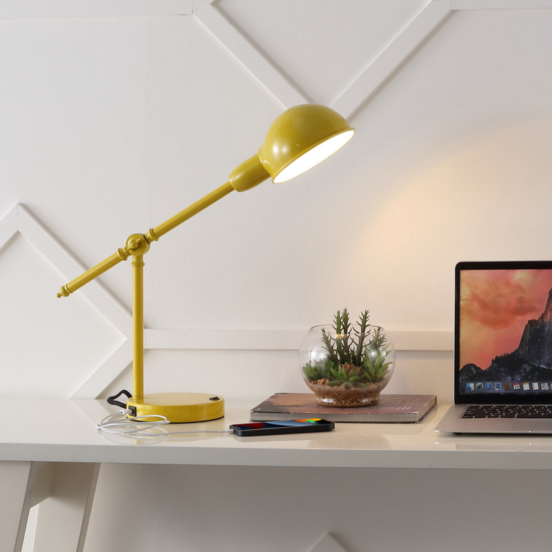 Lampe de bureau Candas, Jaune