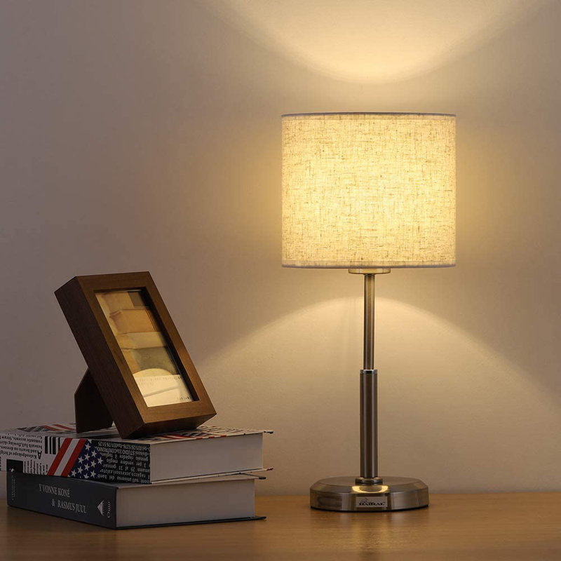 Lampe de table 16,3 "argent