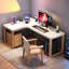 Bureau en L en bois massif-111177604-111177603-111177600