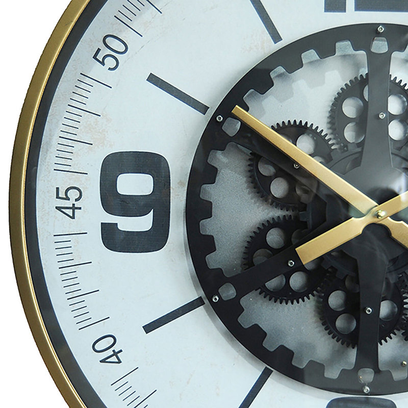 Metal And Glass Wall Clock
