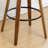 Valerie Wooden Rattan Faux Leather Bar Stools-1305828061-1305828056