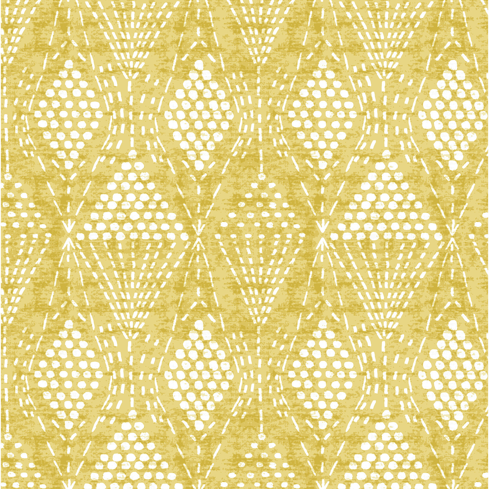 Aveta Geometric Wallpaper, Yellow