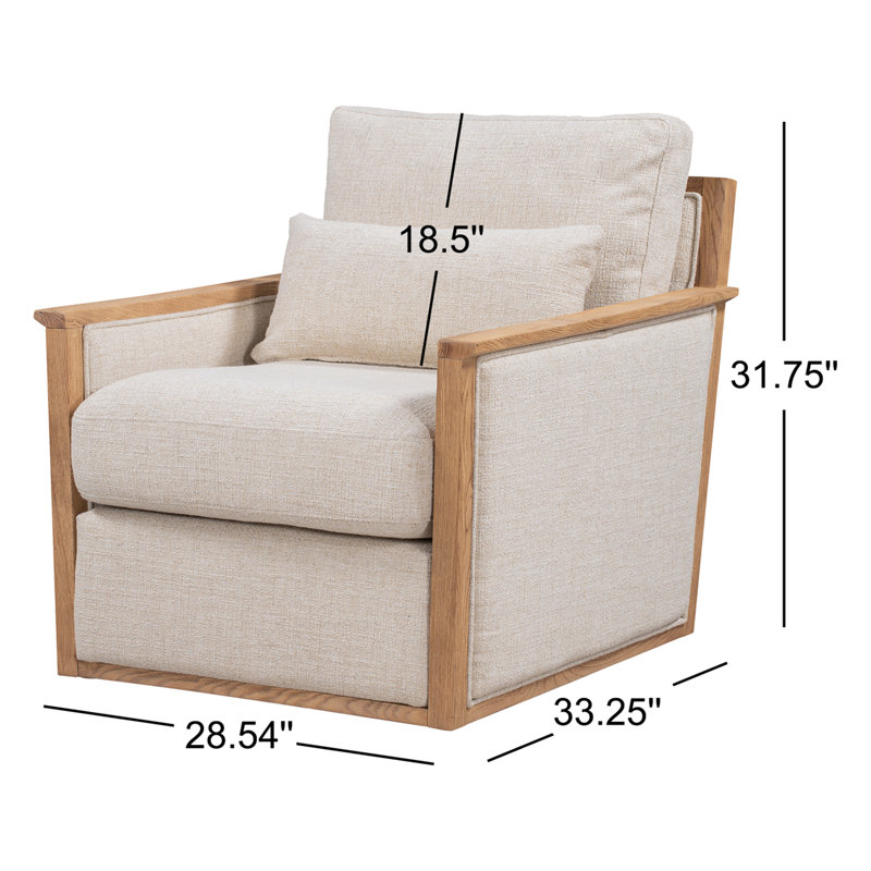 Santolina Upholstered Swivel Armchair