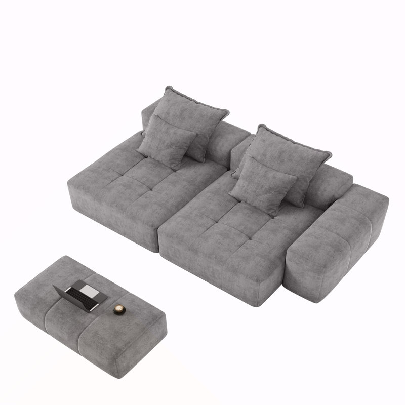 Canapé modulaire surdimensionné Modern, Gris