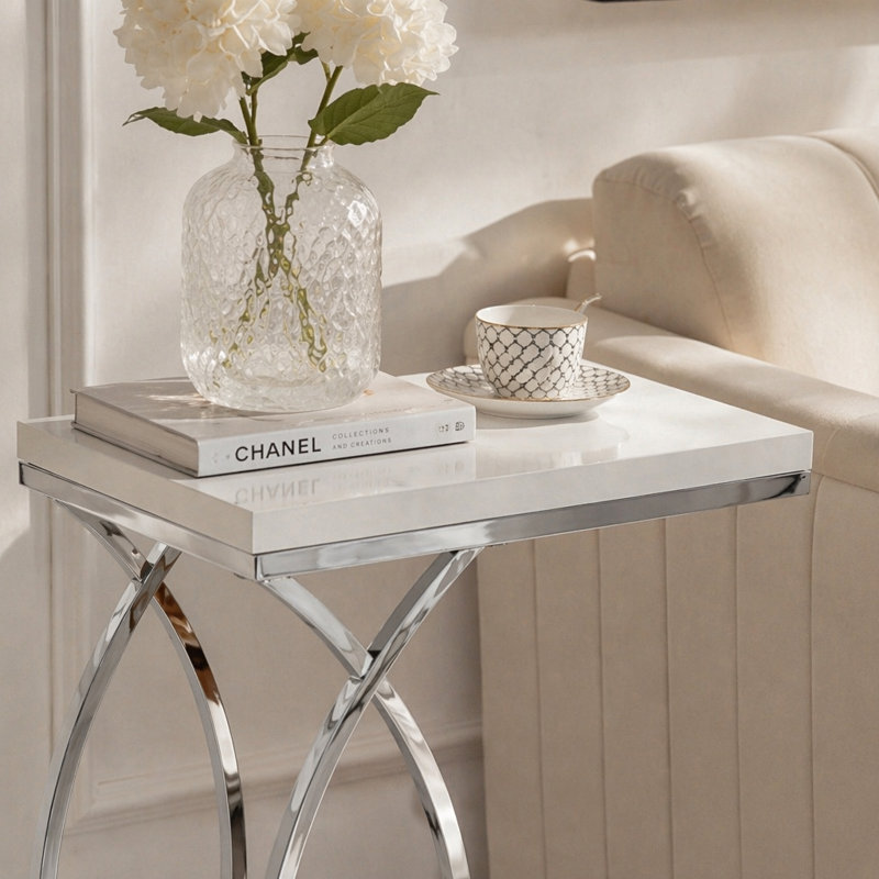 Chic Contemporary Side Table with Versatile Functionality and Enduring Appeal
