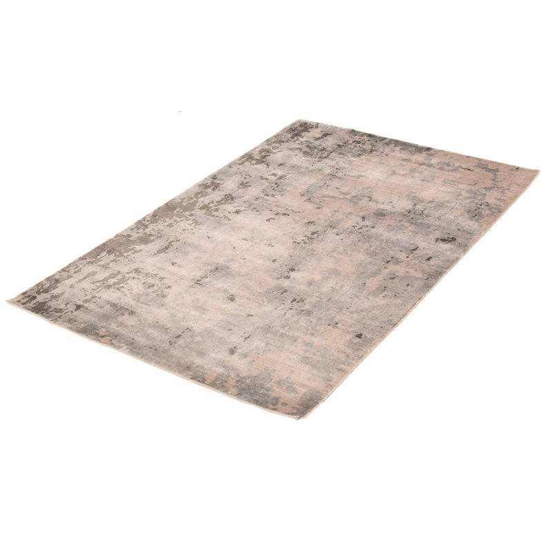 Tapis gris clair tissé à la main Socoma