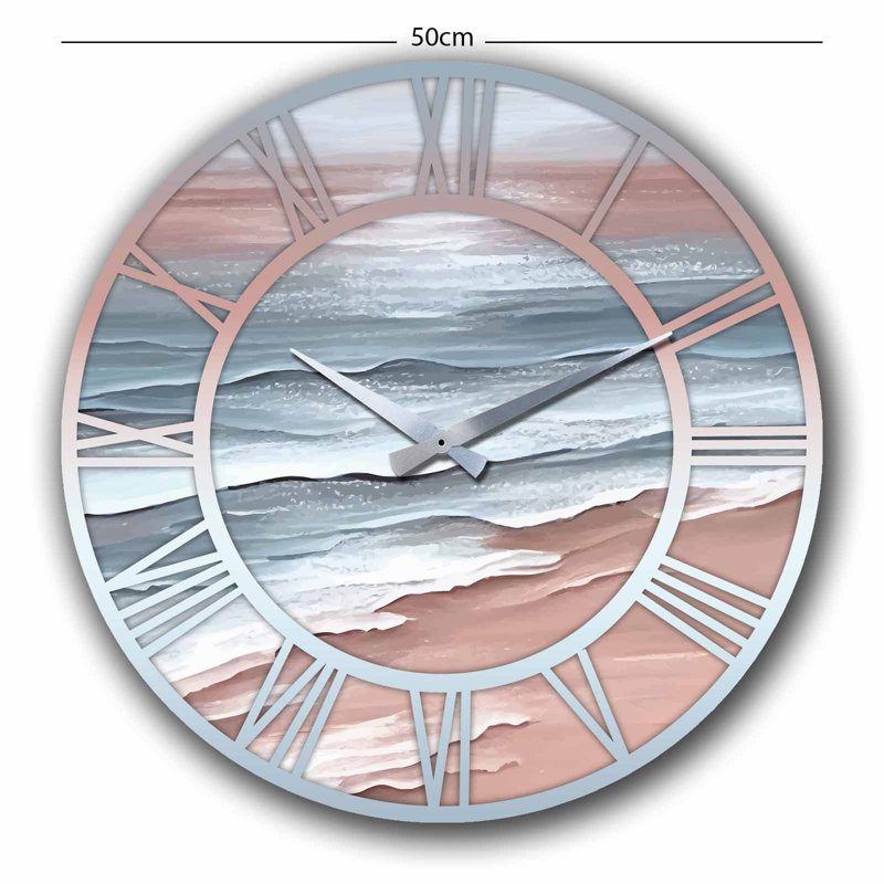 Horloge murale élégante Elegant, 19,7 pouces de diamètre | 100% panneau de fibres à densité moyenne, épaisseur: 0,2 pouce | Design minimaliste élégant pour la décoration de la maison et du bureau | Parfait pour le salon, la chambre à coucher et la cuisine