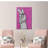 White Rabbit Engaged in a Phone Conversation Displayed on Modern Canvas Wall Art with Hanging Floating Frame-159619360-159619382