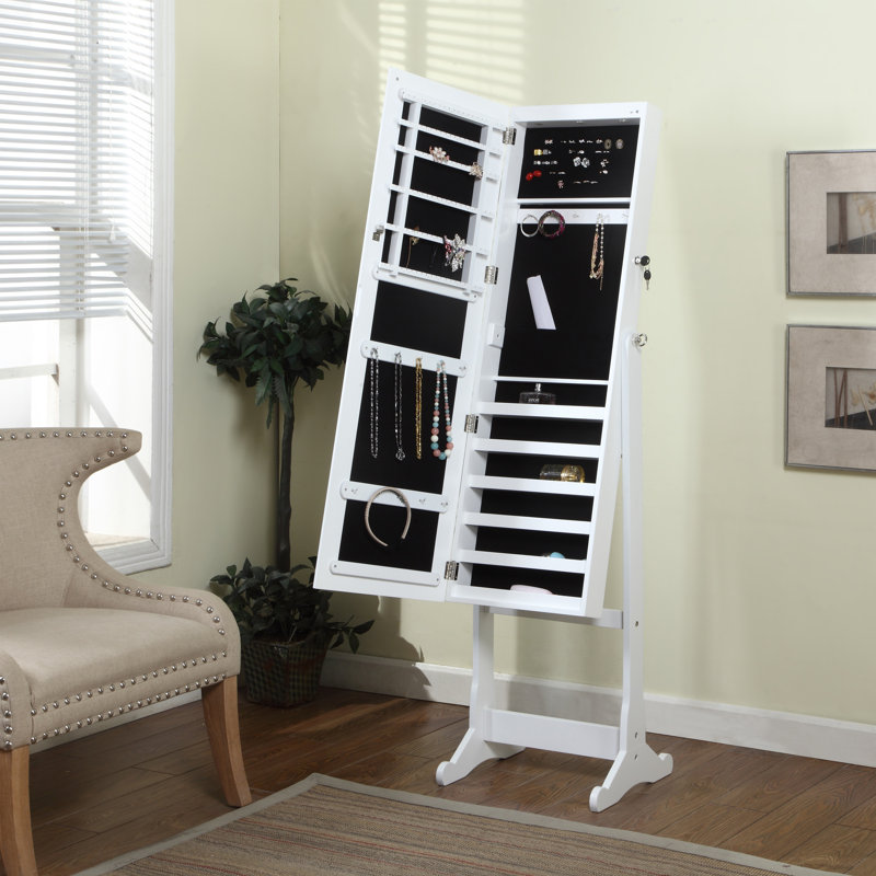 Home Deluxe 18'' Wide Jewelry Armoire, White