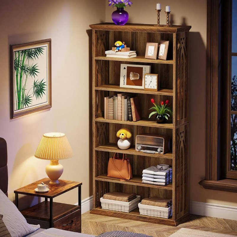 Bibliothèque avec armoire de rangement et tablettes