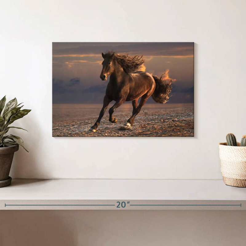 Brampt Sandy Beach Horse, 8" H x 12" W