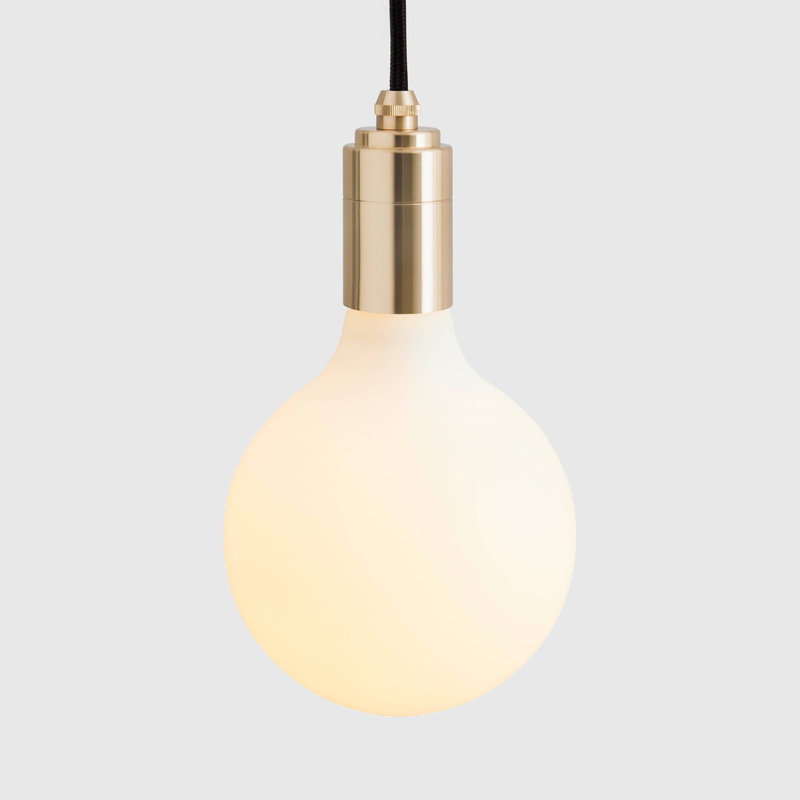 Porcelain III Pendant Light In Brass