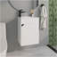 Meuble-lavabo de salle de bain avec lavabo, 1 porte, blanc-950929182