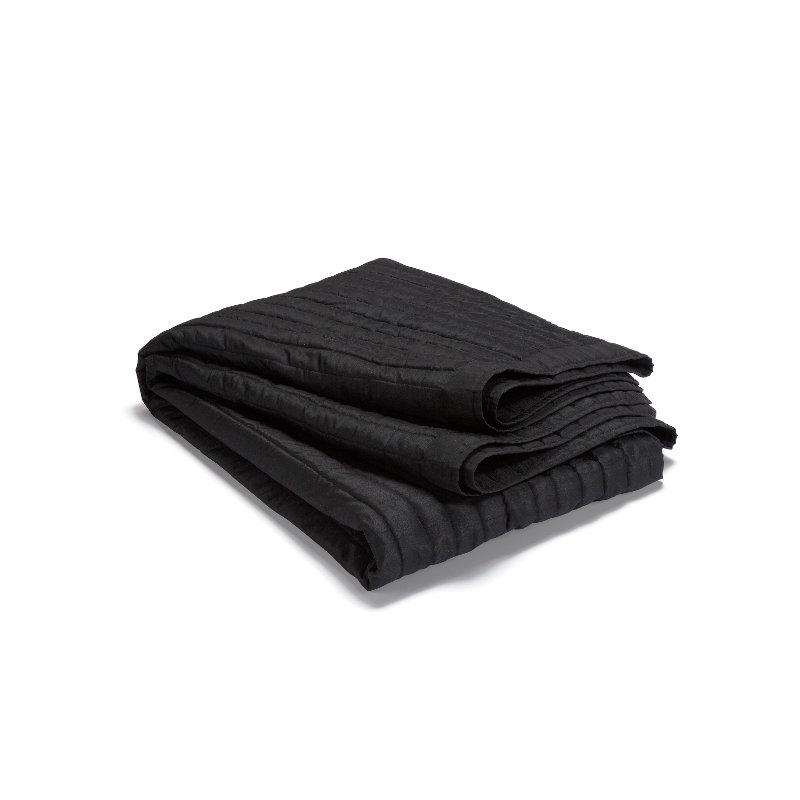 Iconium Polyester Solid Colour Bedspread, Black, 180 x 270 cm Bedspread
