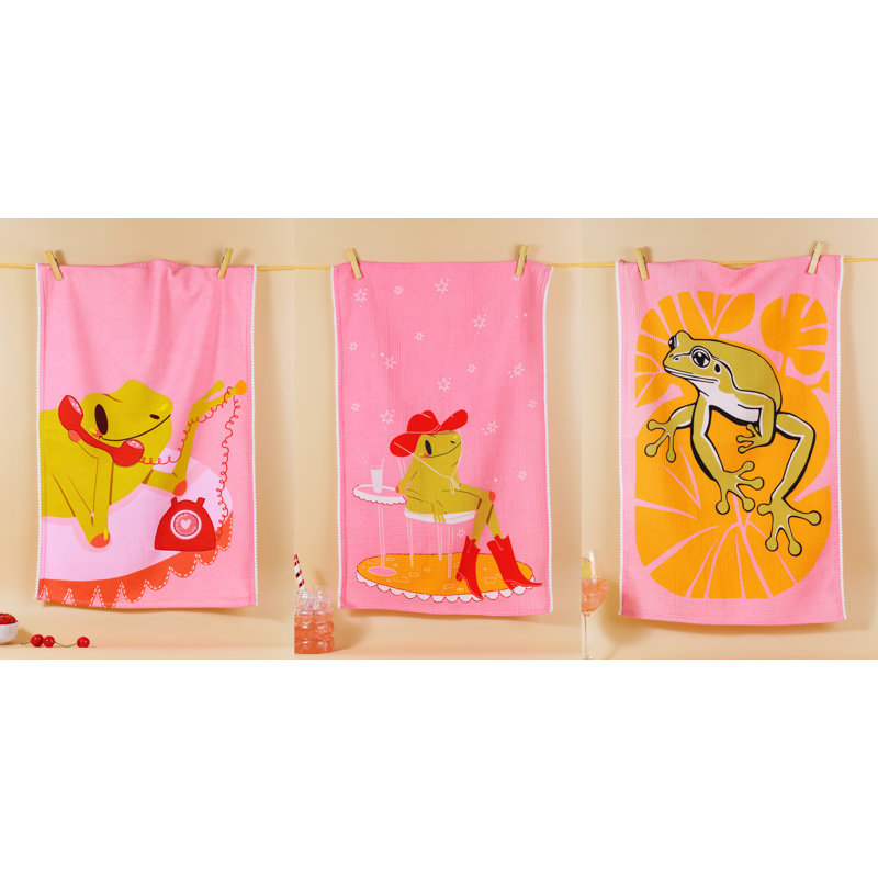 The Lily Pad Luncheon Artisan Kitchen Tea Towel Set of 3