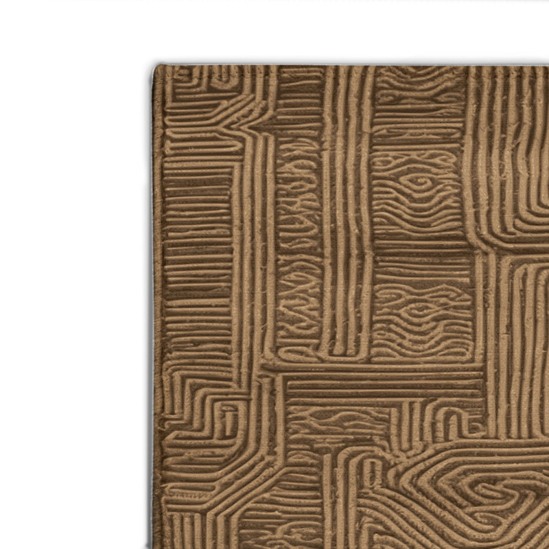 Tapis turc intérieur et extérieur brun, Rectangulaire 2 pi x 3 pi