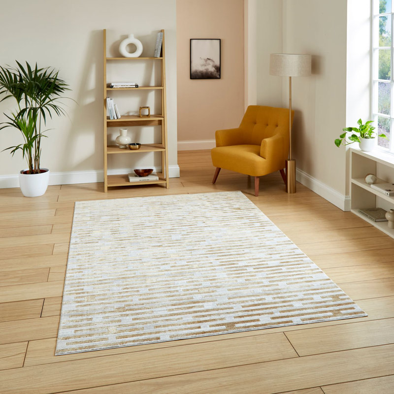 Mirage Cressie Machine Woven Beige Area Rug, Rectangle 200 x 290cm